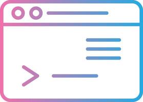 Command Line Gradient Multi Circle Line Gradient Icon Design vector