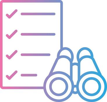 Scope Line Gradient Icon Design vector