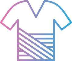 Shirt Line Gradient Icon Design vector