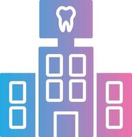 dental cuidado glifo degradado icono diseño vector