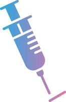 Syringe Glyph Gradient Icon Design vector