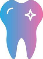 Teeth Glyph Gradient Icon Design vector