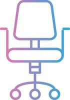 Chair Line Gradient Icon Design vector