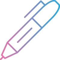 Fountain Pen Line Gradient Icon Design vector