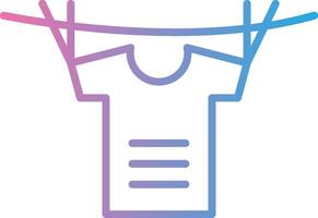 Shirt Line Gradient Icon Design vector