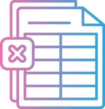 sobresalir línea degradado icono diseño vector