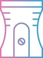 Sharpener Line Gradient Icon Design vector