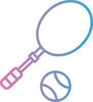 Tennis Line Gradient Icon Design vector