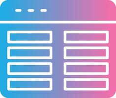 Web Programming Glyph Gradient Icon Design vector