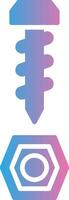 Ironware Glyph Gradient Icon Design vector