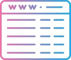 Web Programming Line Gradient Icon Design vector