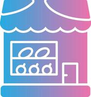 Food Store Glyph Gradient Icon Design vector