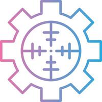 Factory Pollution Line Gradient Icon Design vector