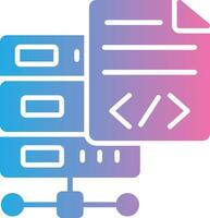 Programming Language Glyph Gradient Icon Design vector