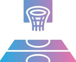 Sports Hall Glyph Gradient Icon Design vector