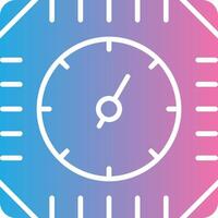 Gauge Glyph Gradient Icon Design vector