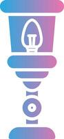 Lamp Glyph Gradient Icon Design vector