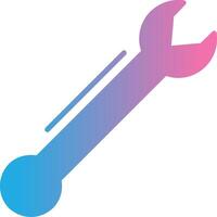 Lug Wrench Glyph Gradient Icon Design vector