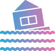 House Glyph Gradient Icon Design vector