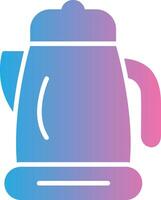 Kettle Glyph Gradient Icon Design vector