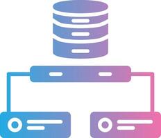 Data Network Glyph Gradient Icon Design vector