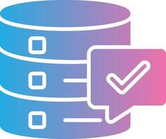 Data Quality Glyph Gradient Icon Design vector