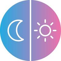 Day And Night free Glyph Gradient Icon Design vector