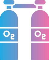 Oxygen Glyph Gradient Icon Design vector