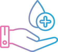 Donate Blood Line Gradient Icon Design vector