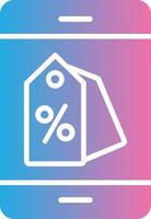 OnGlyph Gradient Multi Circle Discount Offer Glyph Gradient Icon Design vector