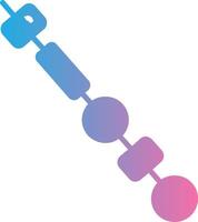 Skewer Glyph Gradient Icon Design vector