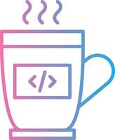 Computing Line Gradient Icon Design vector
