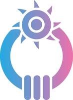 Door Knocker Glyph Gradient Icon Design vector