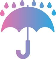 Keep Dry Glyph Gradient Icon Design vector