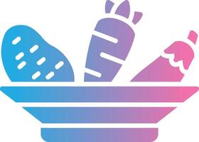 Vegetables Glyph Gradient Icon Design vector