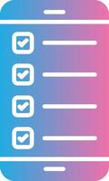 Smartphone Glyph Gradient Icon Design vector