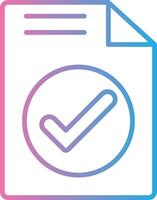 Cheked Line Gradient Icon Design vector