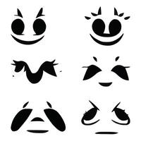 Set of different eyes expressions vector