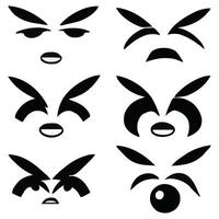 Set of different eyes expressions vector