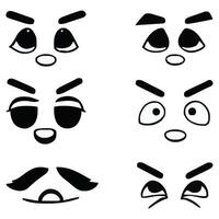 Set of different eyes expressions vector