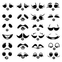 Set of different eyes expressions vector