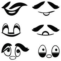 Set of different eyes expressions vector