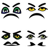 Set of different eyes expressions vector