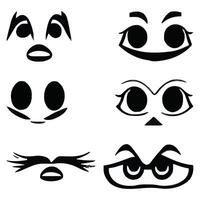 Set of different eyes expressions vector