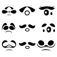 Set of different eyes expressions vector