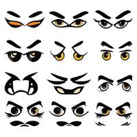 Set of different eyes expressions vector