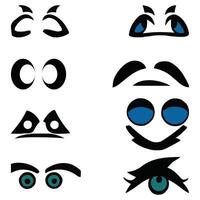 Set of different eyes expressions vector