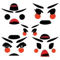 Set of different eyes expressions vector