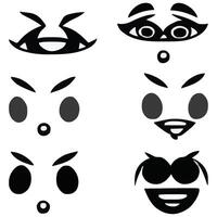 Set of different eyes expressions vector