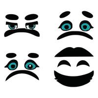 Set of different eyes expressions vector